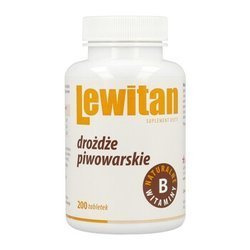 Lewitan Drożdże piwowarskie 200 tabletek