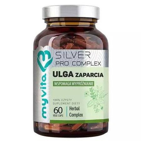 MyVita SILVER Ulga zaparcia 60 kapsułek