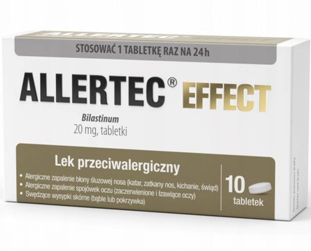 Allertec Effect 20 mg 10 tabletek