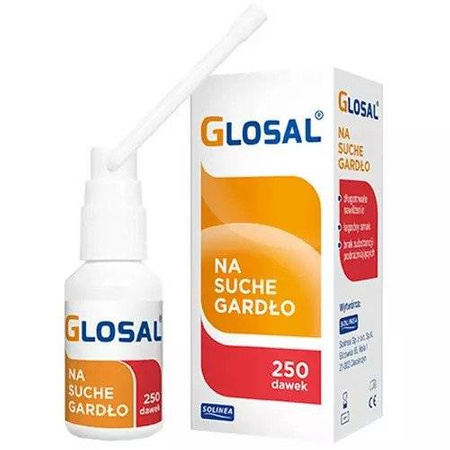 Glosal Spray na suche gardlo 25 ml (250 dawek)