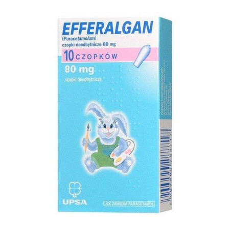 Efferalgan 80mg x 10 czop.