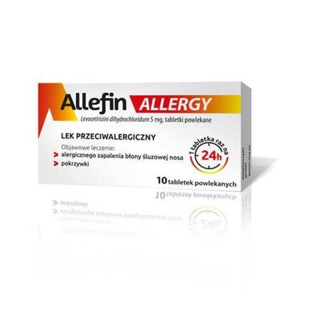 Allefin Allergy 5mg 10 tabletek