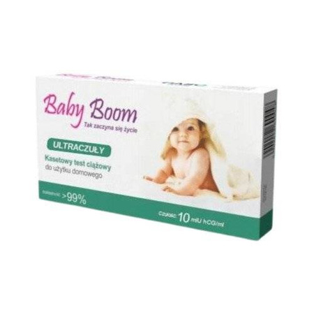 Test ciążowy BABY BOOM kasetowy ultraczuły 1 sztuka