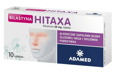 Bilastyna Hitaxa 20 mg 10 tabletek