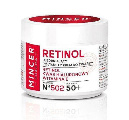 Mincer Pharma Retinol No. 502 Ujędrniający półtłusty krem do twarzy 50+ 50 ml