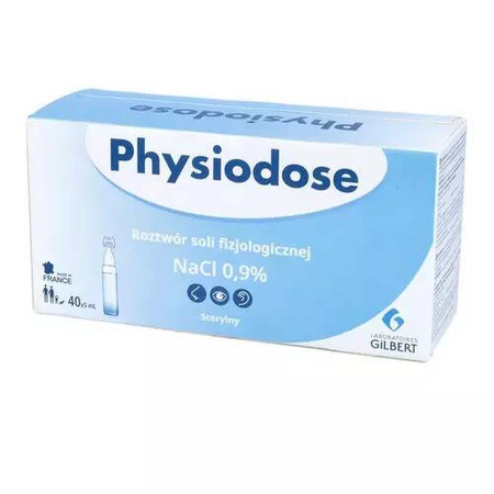 Physiodose Gilbert NaCl 0.9% roztwór soli fizjologicznej 40 x 5ml