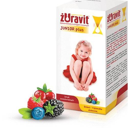 Żuravit Junior Plus syrop o smaku owoców leśnych 100ml