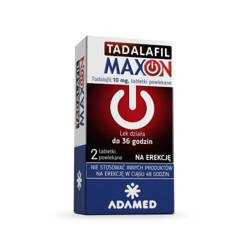 Tadalafil Maxon 10 mg 2 tabletki