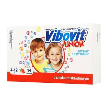 Vibovit Junior truskawkowy 14 saszetek