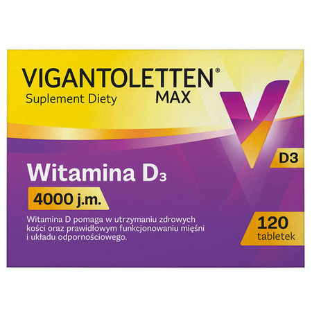 Vigantoletten Max 4000 j.m. 120 tabletek