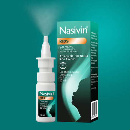 Nasivin Kids 0,025% aerozol 10 ml