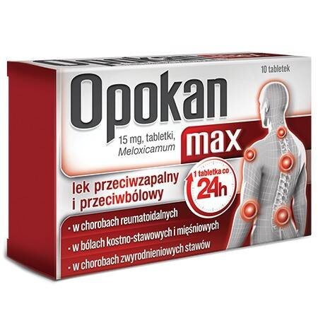 Opokan max 15 mg x 10 tabl.