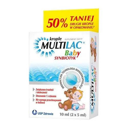 Multilac Baby krople synbiotyk 2x5 ml