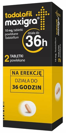 Tadalafil Maxigra 10 mg 2 tabletki