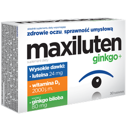 MAXILUTEN GINKGO+  30 tabletek