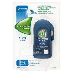 Nicorette Coolmint do ssania 4mg x 20 tabl