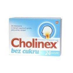 Cholinex bez cukru 24 pastylki