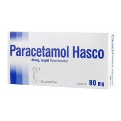 Paracetamol czopki 80 mg 10 sztuk