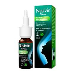 Nasivin Sinex Aloes i Eukaliptus 0,05% aerozol 15 ml