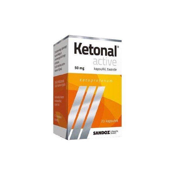 Ketonal Active 50mg X 20 Kaps Ból Ból Głowy I Migrena Ból Ból Ucha Ból Ból Zęba Ból 2235